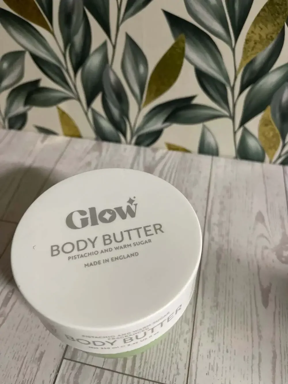 Glow Body Butter Pistachio and Warm Sugar Fragranced 250ml